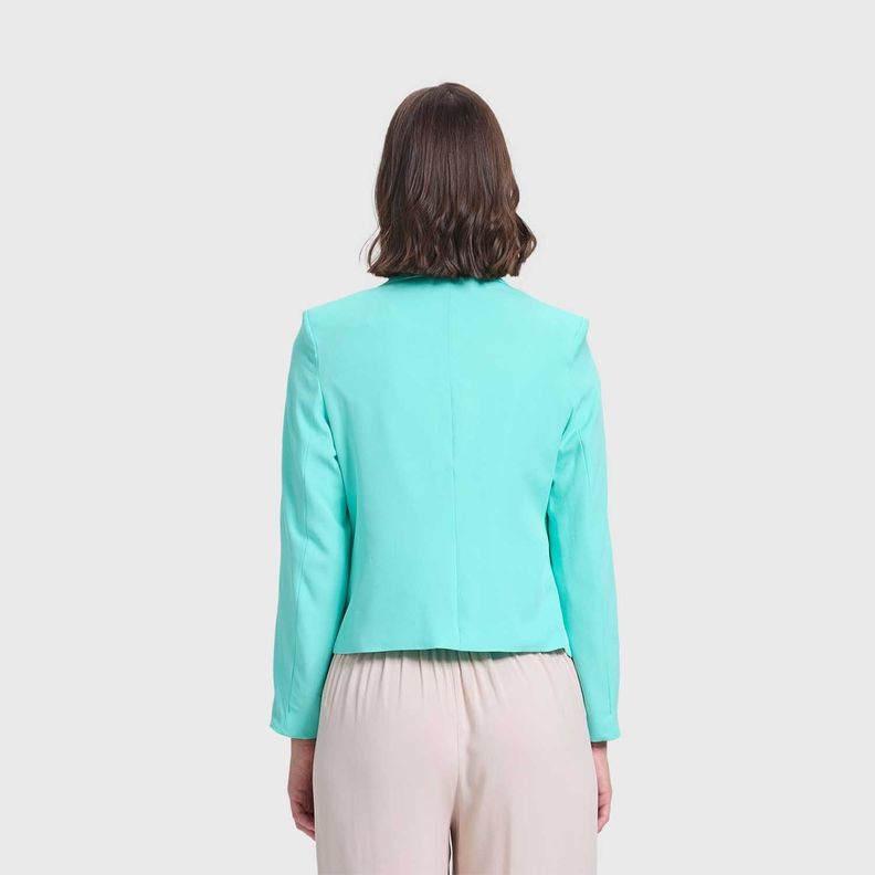 Blazer Mujer De Tope Liso Aqua Fashion's Park-2