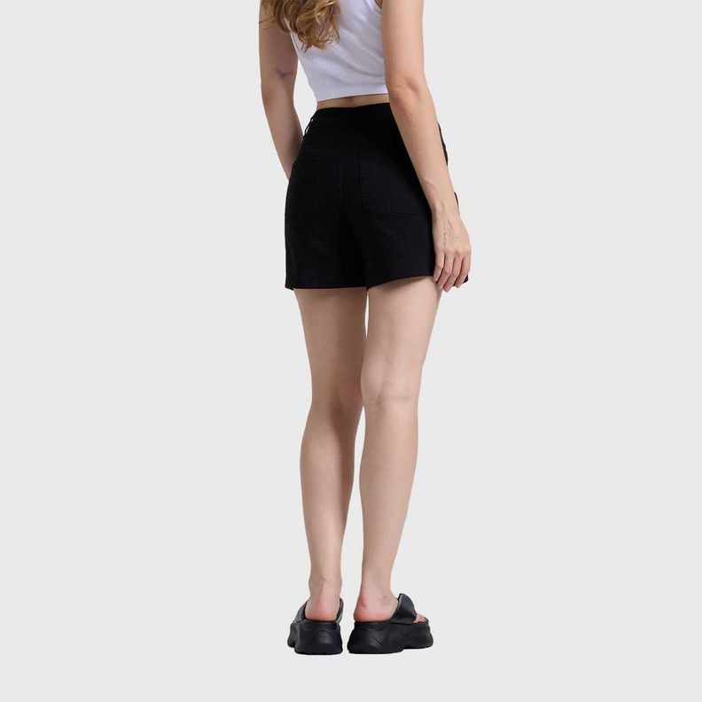 Falda Mujer Short Cargo Negro Fashions Park-2