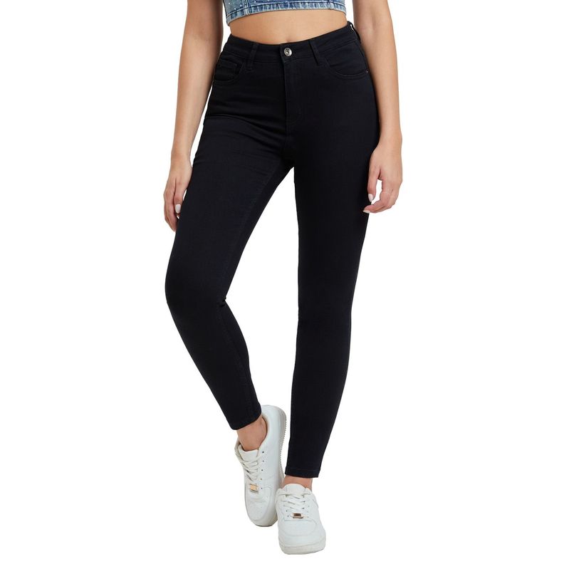 Jeans Super Skinny Emilia Negro Mujer-0