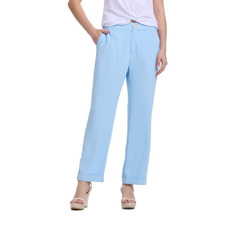 Pantalón Sastrero Mujer Sastrero Celeste Fashion's Park-0