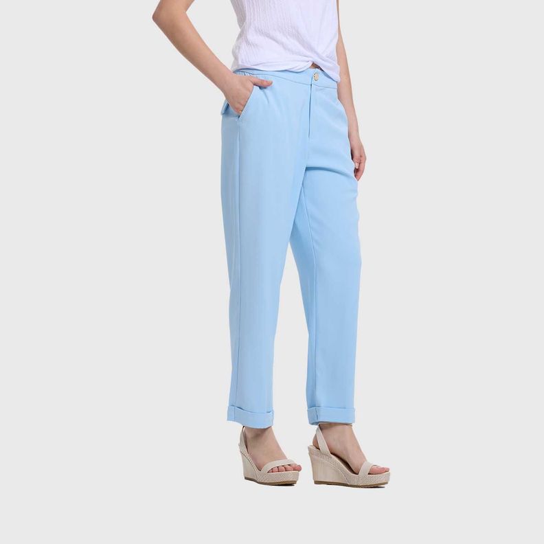 Pantalón Sastrero Mujer Sastrero Celeste Fashion's Park-1