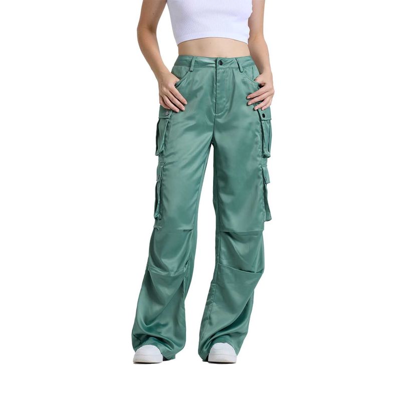 Pantalón Mujer Cargo Verde Olivo Claro Fashion's Park-0