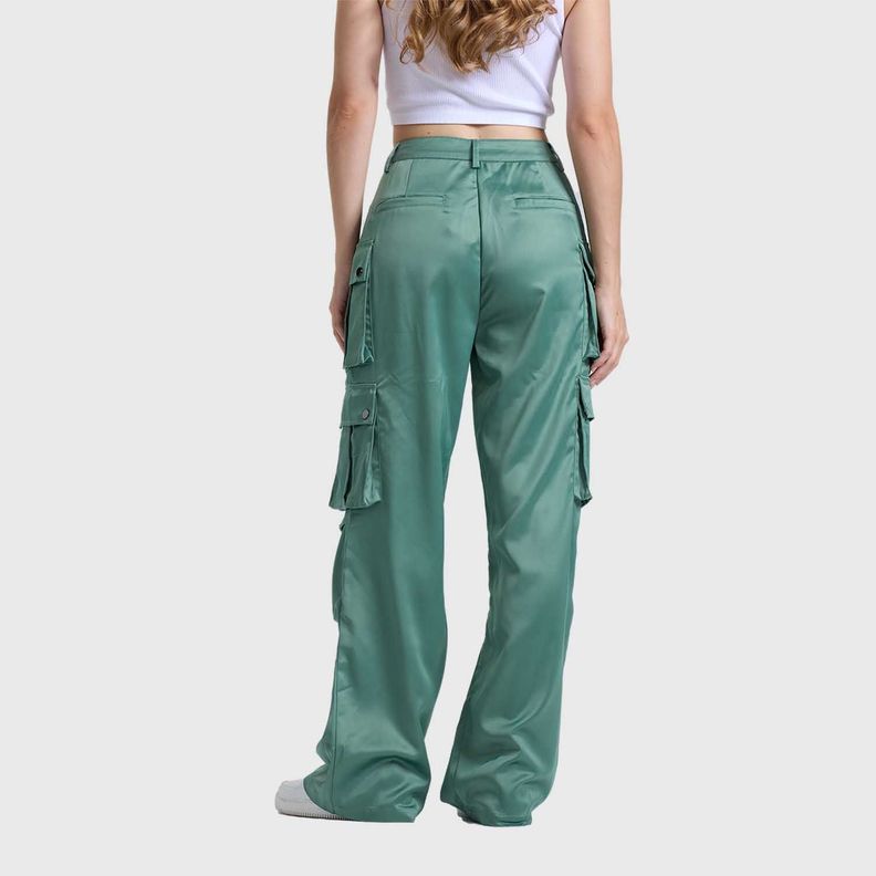 Pantalón Mujer Cargo Verde Olivo Claro Fashion's Park-2