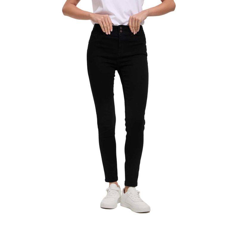 Jeans Mujer Skinny Jenny Negro Fashion's Park-0