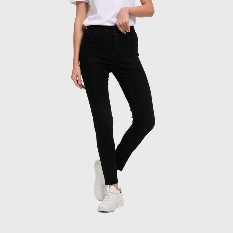 Jeans Mujer Skinny Jenny Negro Fashion's Park-1