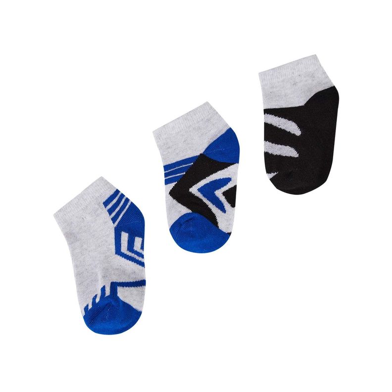 Calceta Deportiva Niño Tripack Azul Fashion's Park-0