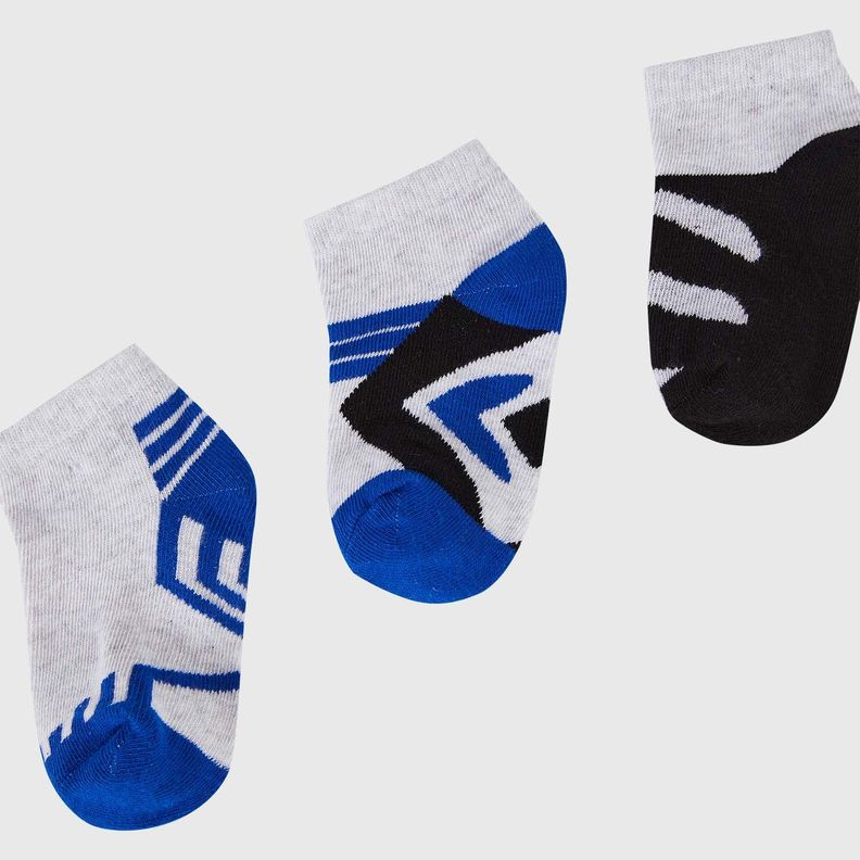 Calceta Deportiva Niño Tripack Azul Fashion's Park-1