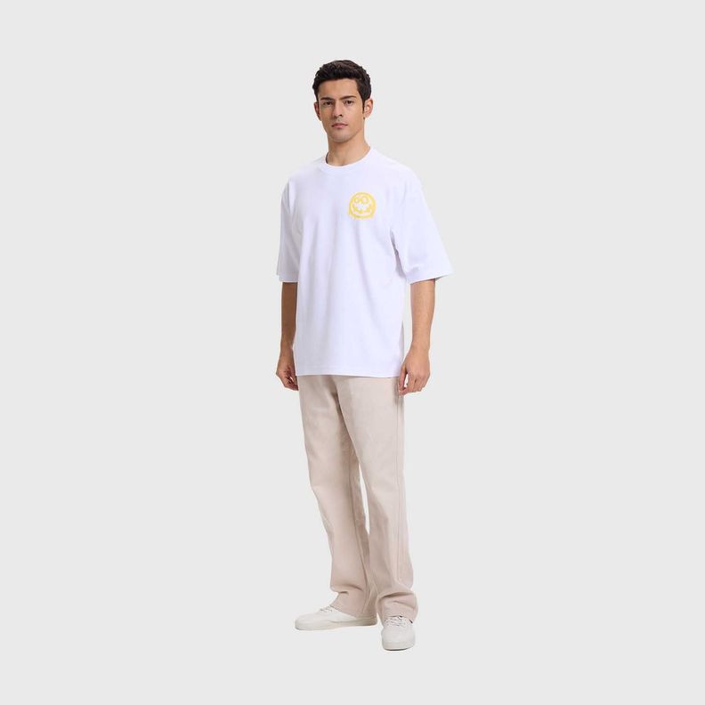 Polera Hombre Print Graffiti Blanco Fashion's Park-3