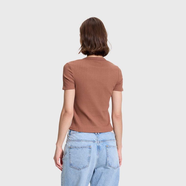 Polera Mujer Rip Crop Lisa Cafe Fashion's Park-2