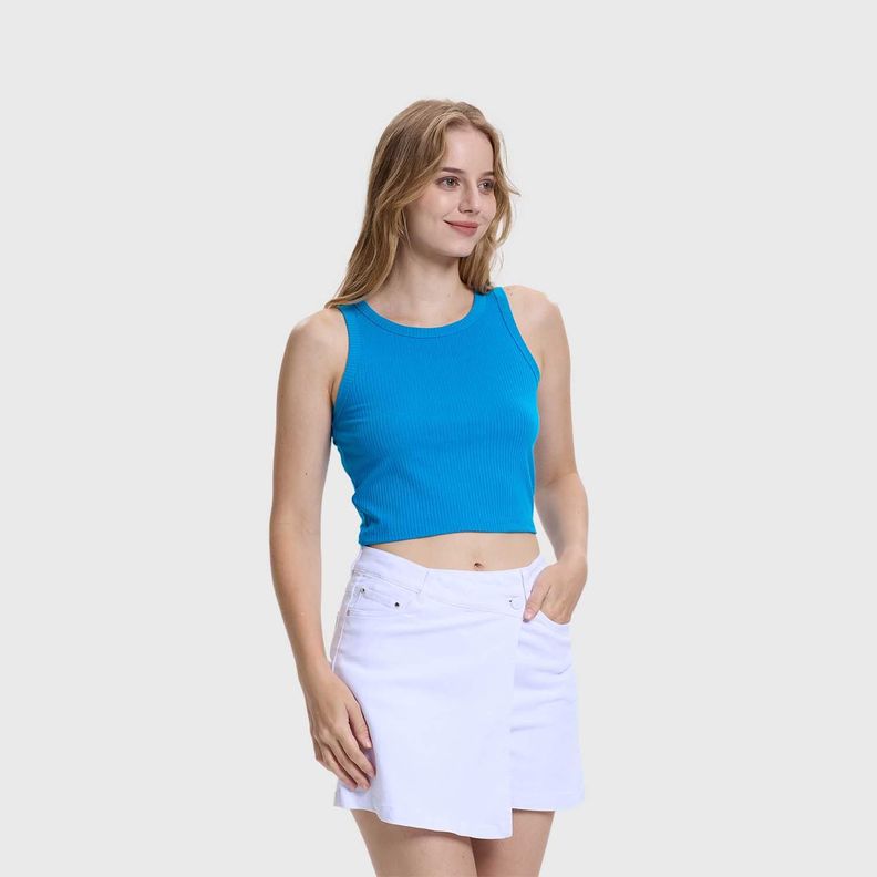 Polera Mujer Sudadera Azul Claro Fashions Park-1