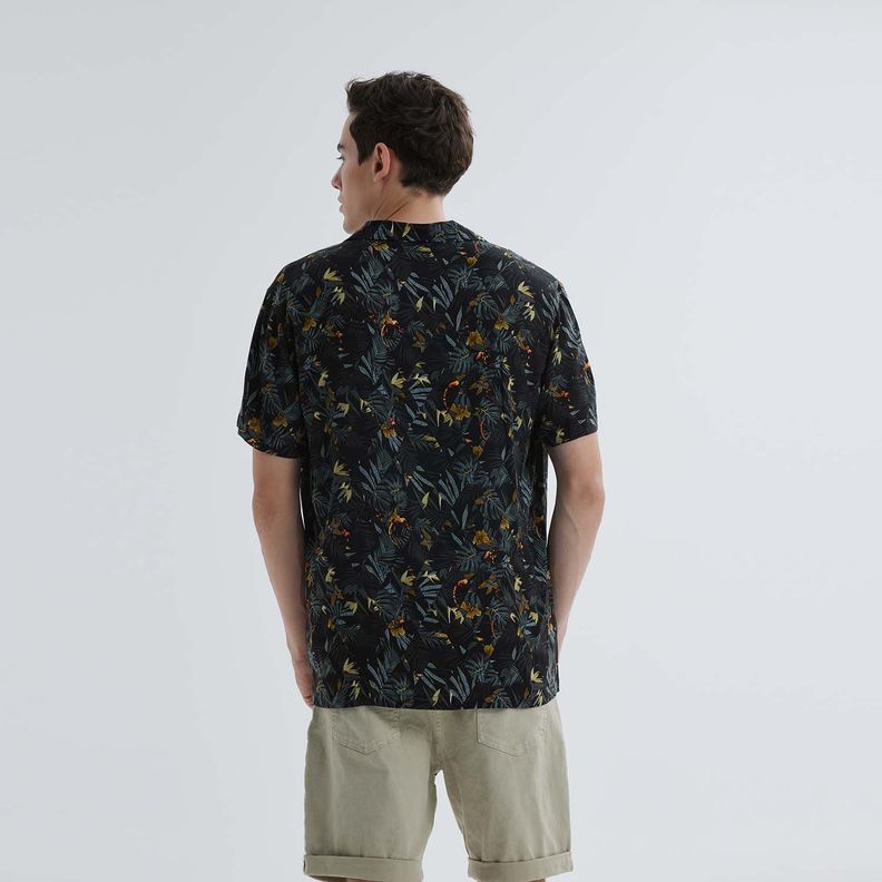 Camisa Guayabera Full Rapport Verde Hombre-2
