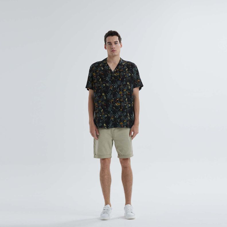 Camisa Guayabera Full Rapport Verde Hombre-3