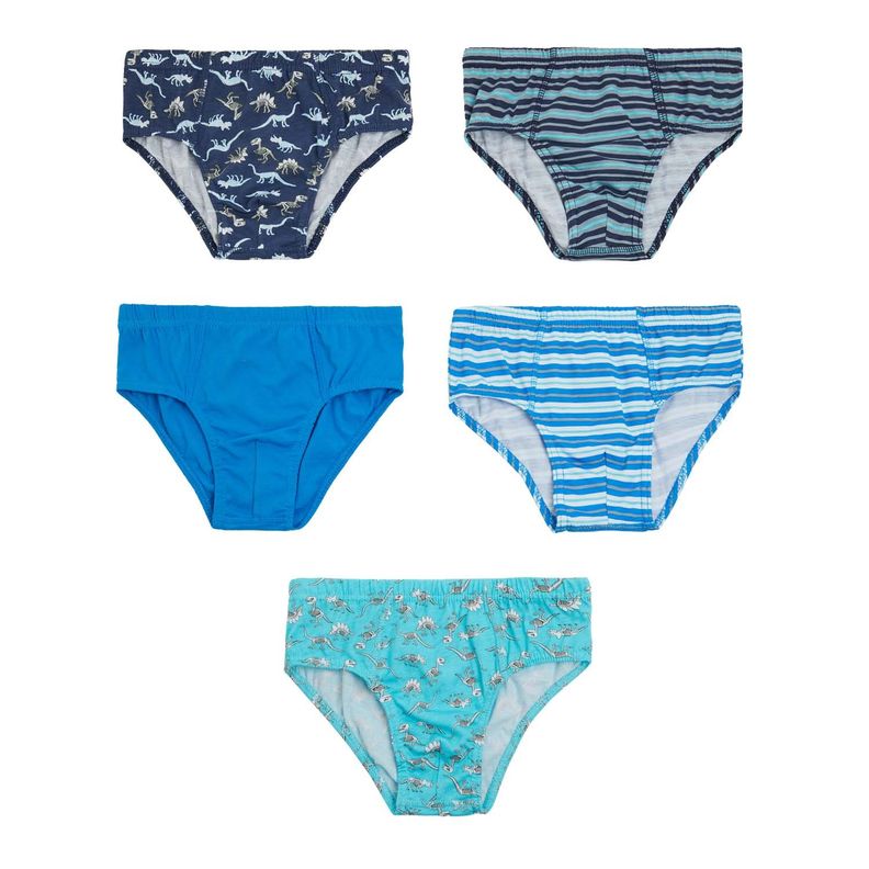 Boxer Niño Pack 5 Print Azul-0