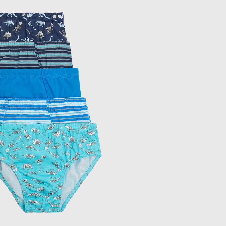 Boxer Niño Pack 5 Print Azul-1