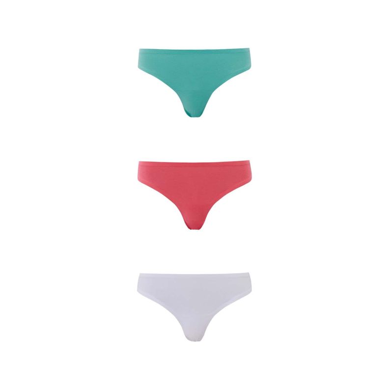 Calzón Mujer Colaless Tripack Algodón Aqua Fashion's Park-0