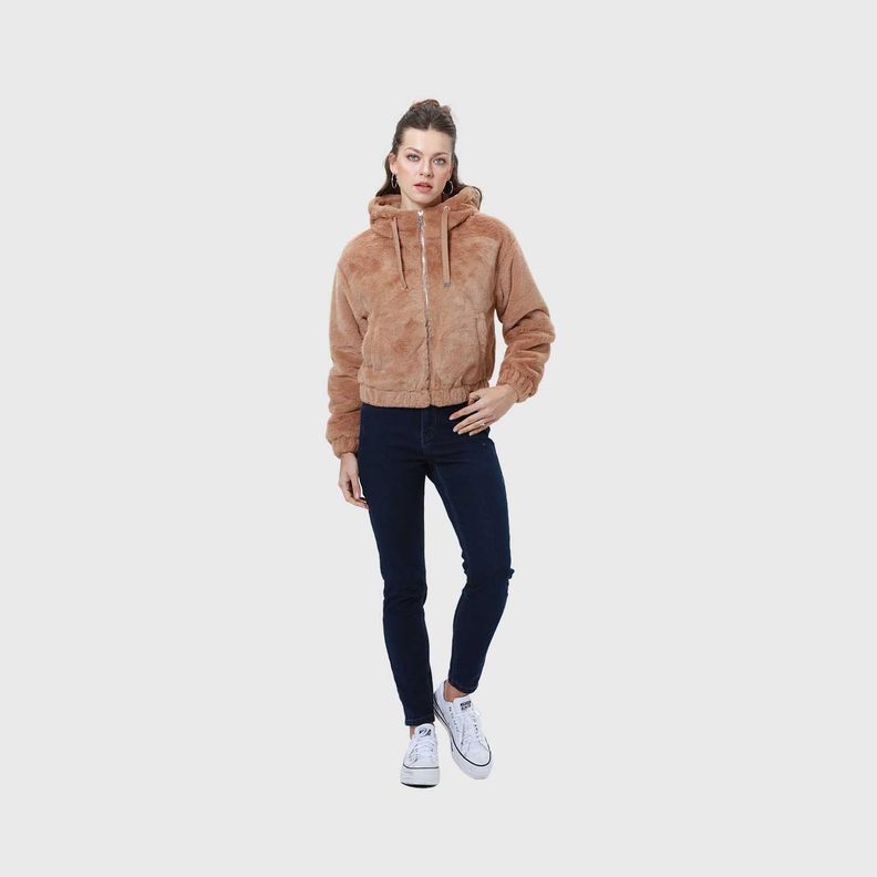 Chaqueta Mujer Polar Camel I Fashion's Park-3