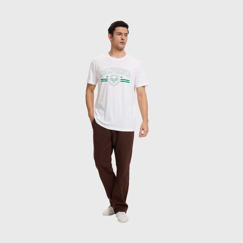 Polera Hombre Sports Basket Blanco Fashion's Park-3