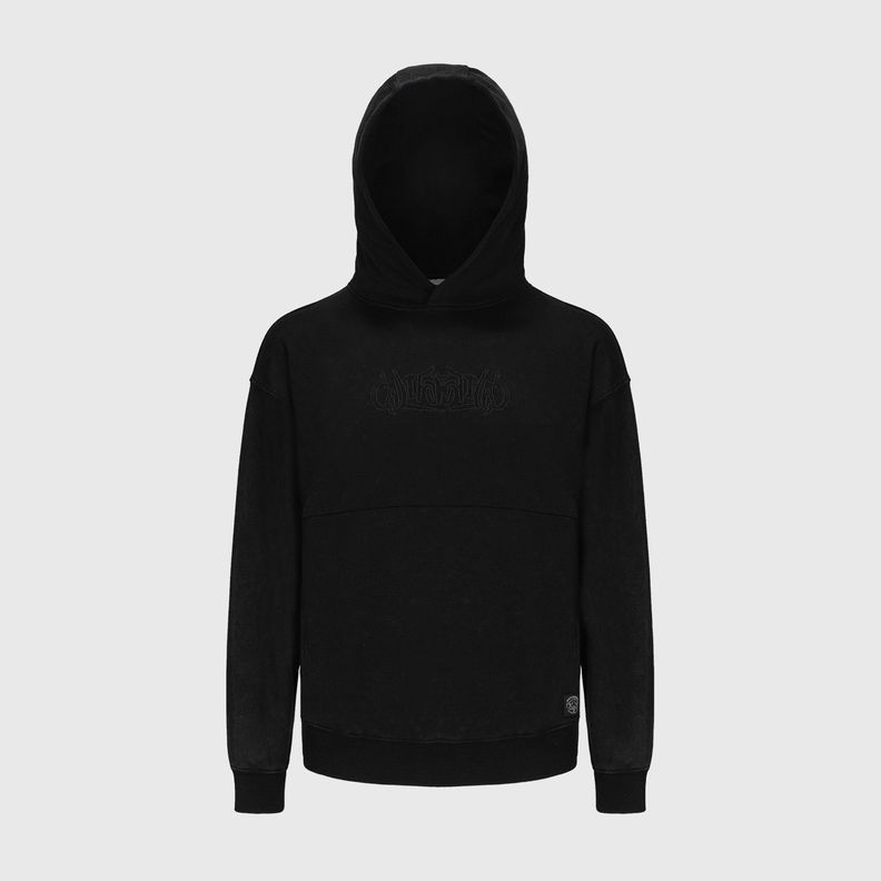Polerón Niño Oversize Acid Whash Negro-1
