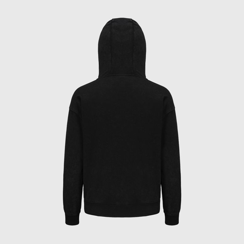Polerón Niño Oversize Acid Whash Negro-2