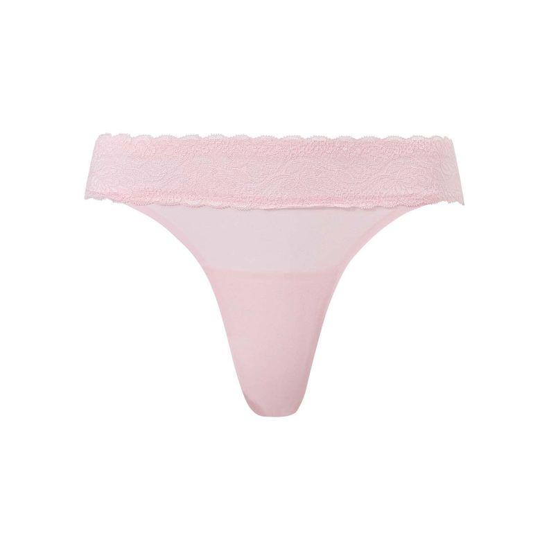Calzón Mujer Colaless Con Encaje Palo Rosa Fashion's Park-0