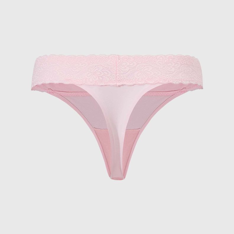 Calzón Mujer Colaless Con Encaje Palo Rosa Fashion's Park-1