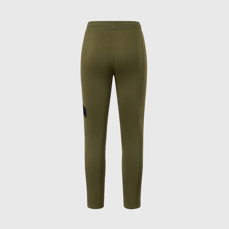 Pantalón Buzo Niño Con Cierre Calce Recto Verde Militar-1