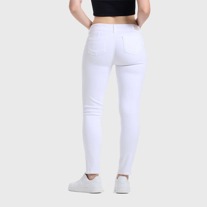Jeans Mujer Skinny Jeny Pushup Blanco Fashion's Park-2