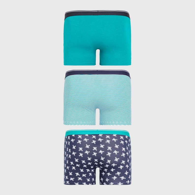Boxer Niño Tripack Teens Verde-1