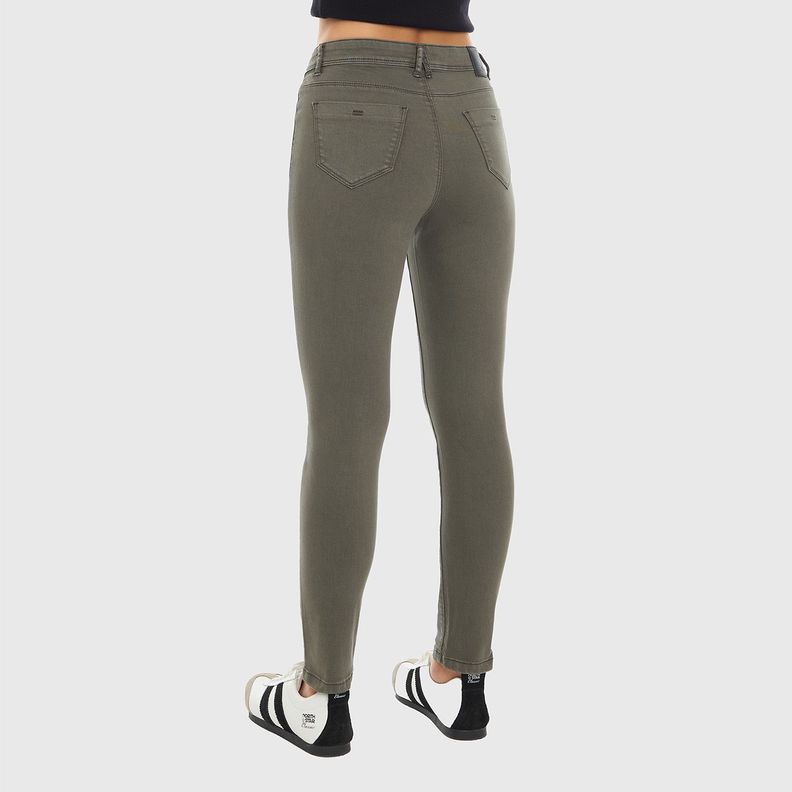 Jeans Mujer Emilia Verde Militar Fashion's Park-2
