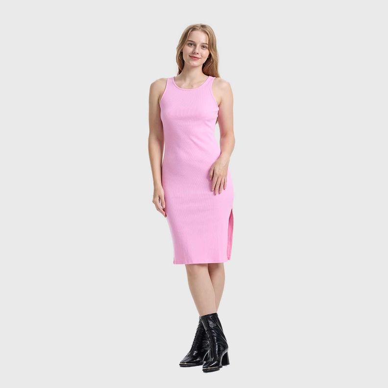 Vestido Mujer Halter Midi Rosado Fashions Park-3