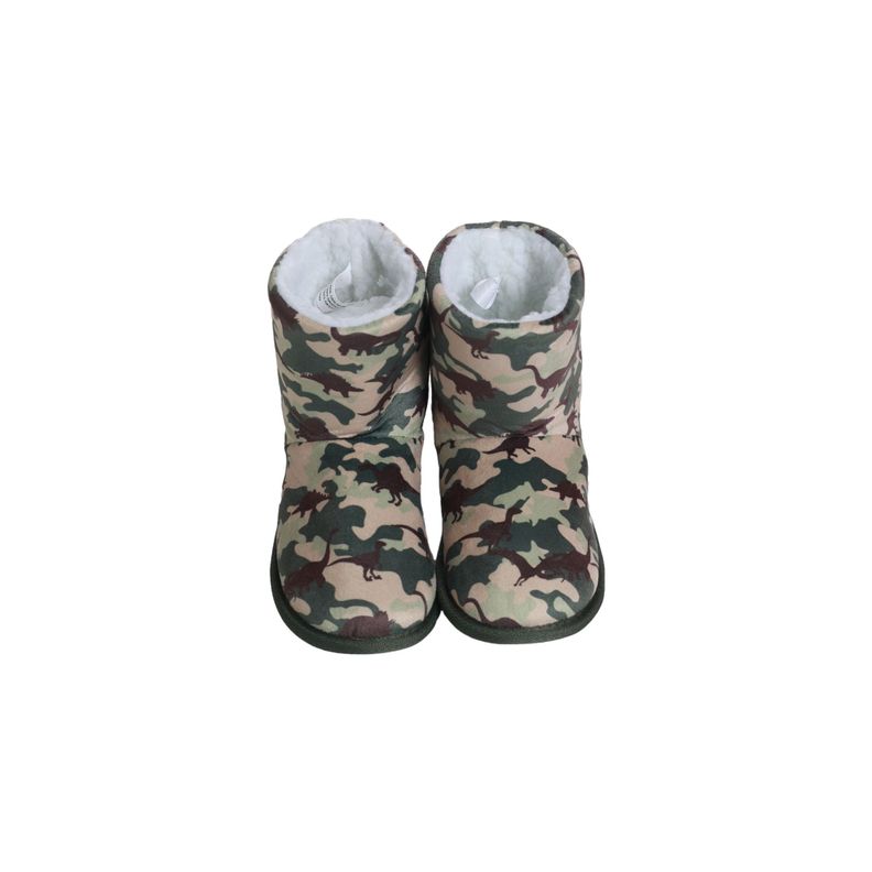 Pantufla Niño Bota Militar Verde Militar-0