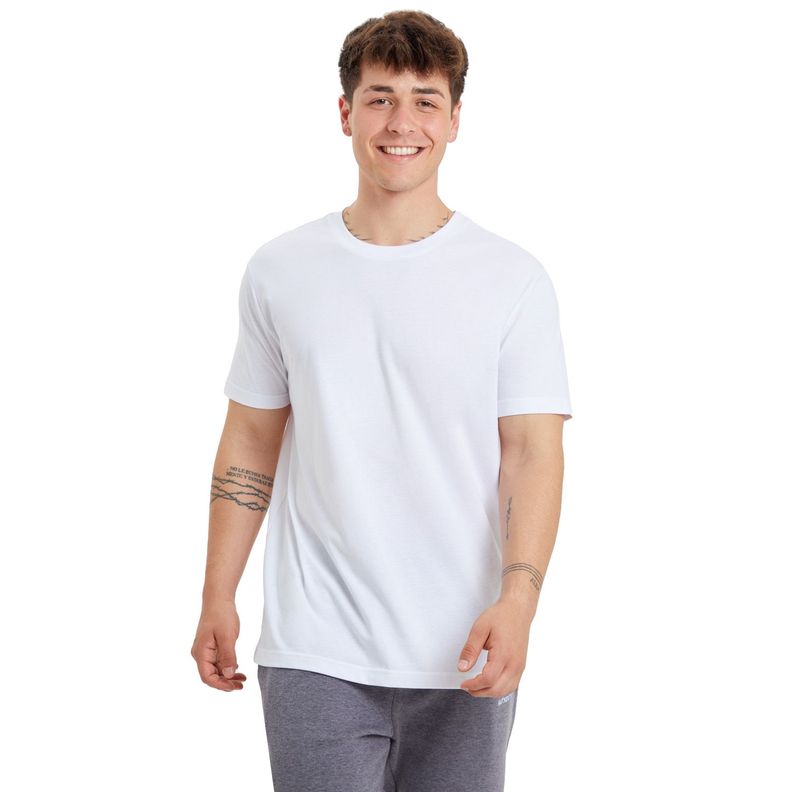 Polera Casual Lisa Blanco Hombre-0
