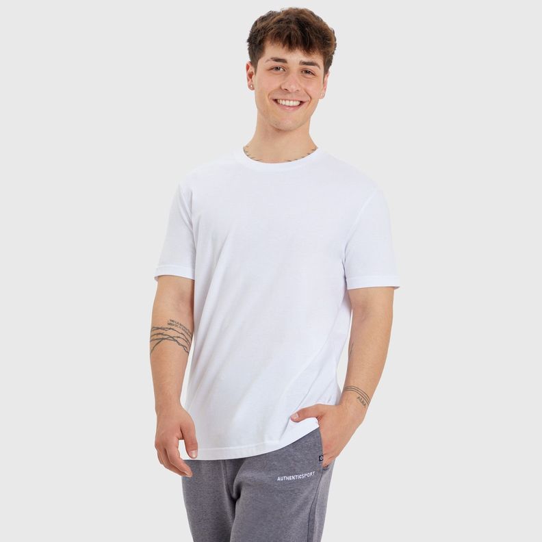 Polera Casual Lisa Blanco Hombre-1