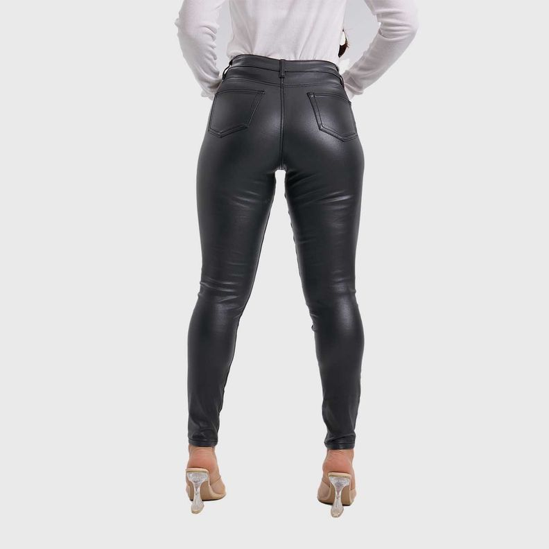 Jeans Mujer Skinny Brillante Negro Fashion´s Park-2