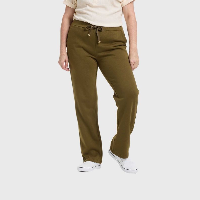 Pantalón Buzo Mujer Con Cordón Verde Militar Fashion's Park-1
