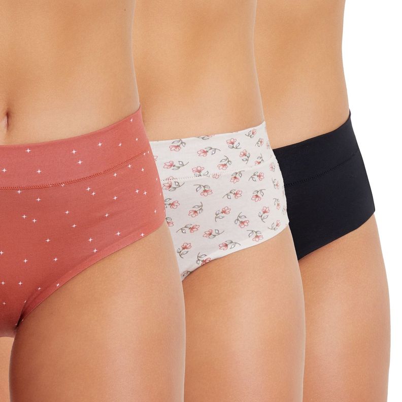 Calzón Mujer Tripack Tiro Alto Crudo I Fashion´s Park-0