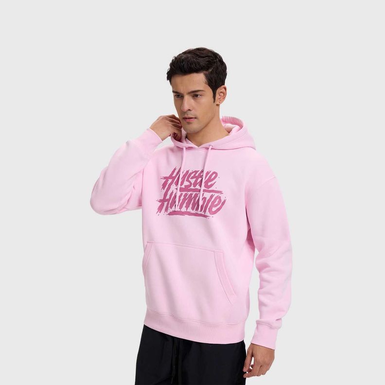 Polerón Hombre Hoodie Print Rosado Claro Fashion's Park-1
