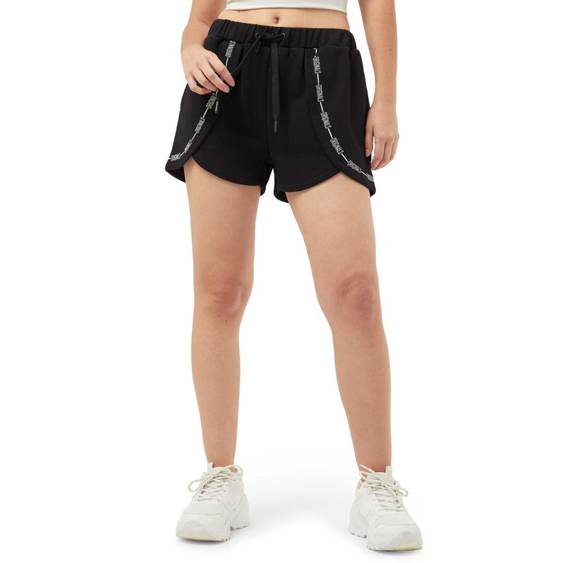 Short Pretina Elasticada Deportivo Negro Fashions Park-0