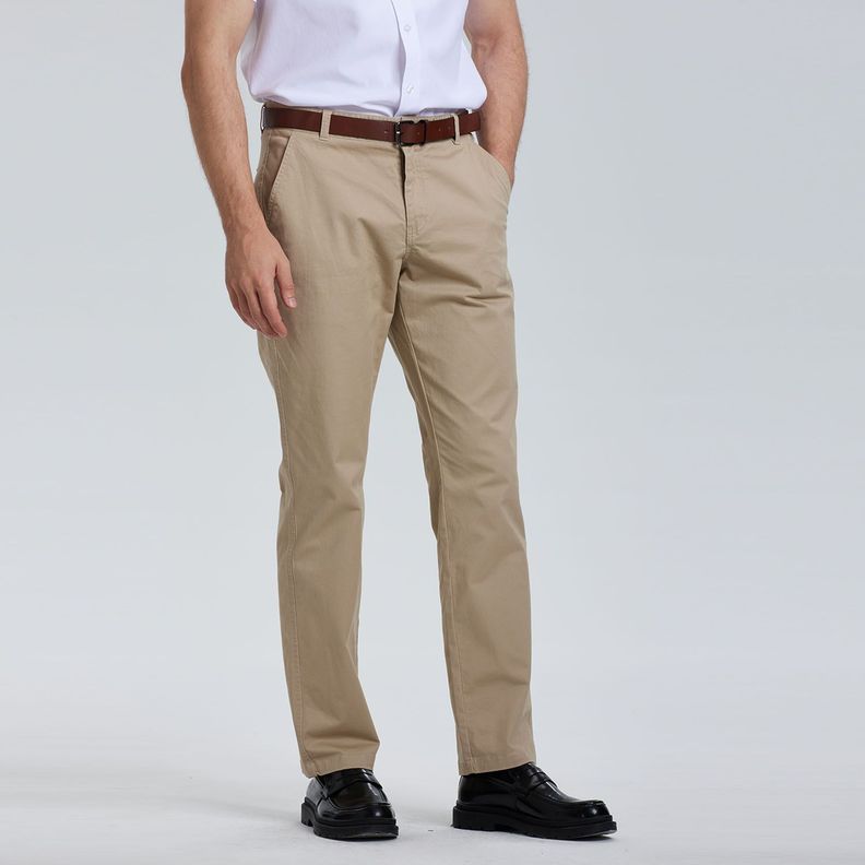 Pantalón Hombre Chino Cinturón Beige Fashion´s Park-1