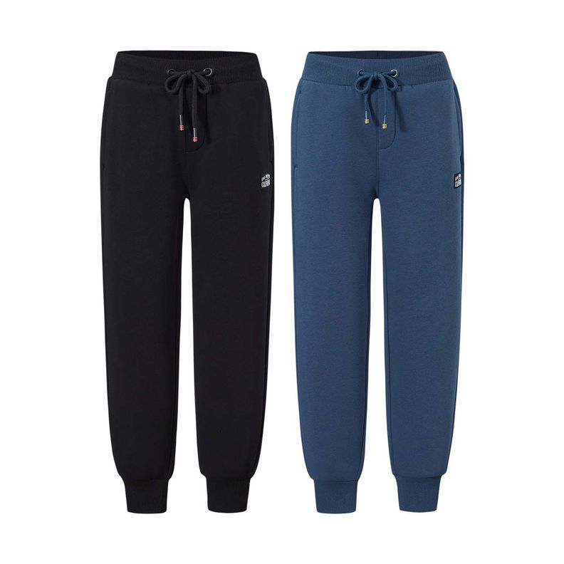 Pantalón Buzo Niño Bipack Negro Fsp Iv Fashion's Park-0