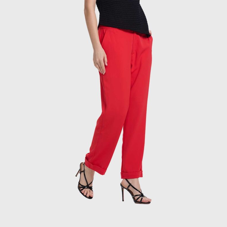 Pantalón Sastrero Mujer Sastrero Rojo Fashion's Park-1