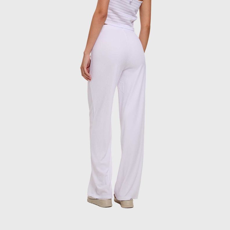 Pantalón Mujer Textura Blanco Fashion's Park-2