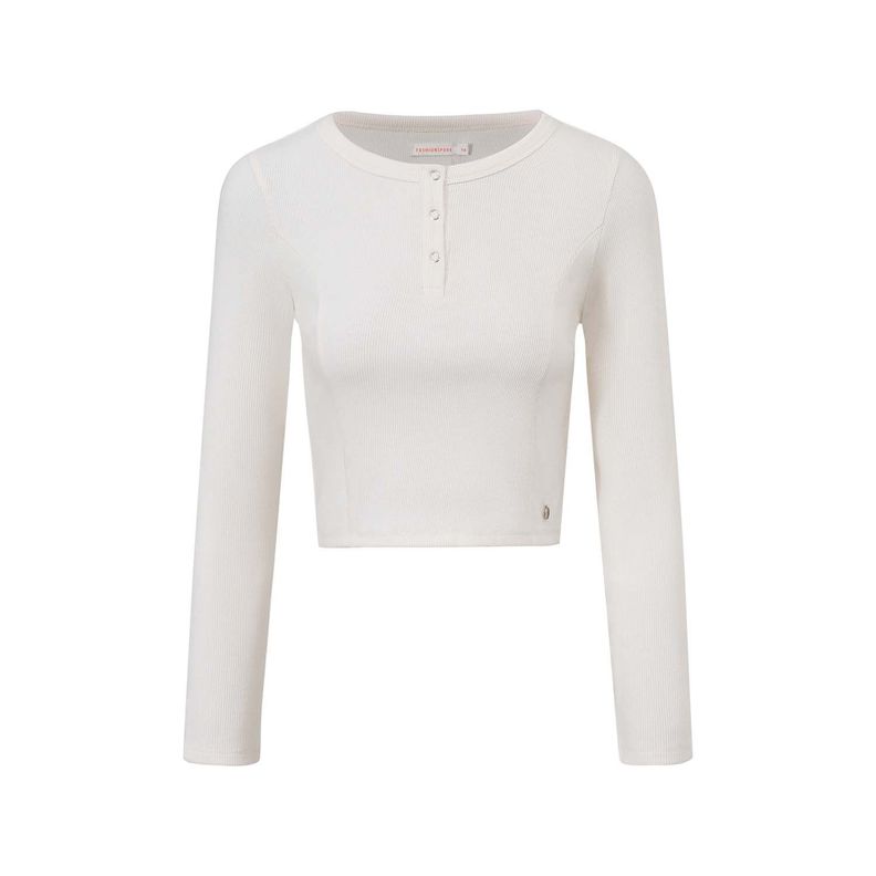 Polera Niña Con Botones Beige Fashion's Park-0
