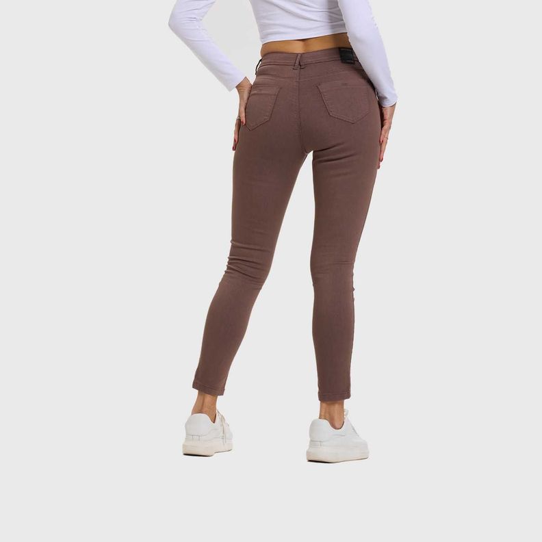 Jeans Mujer Super Skinny Color Chocolate Fashion's Park-2