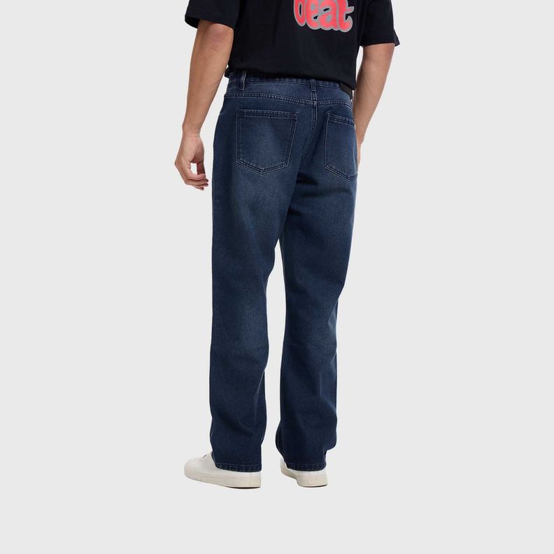 Jeans Hombre Skinny Liso Azul Fashion's Park-2