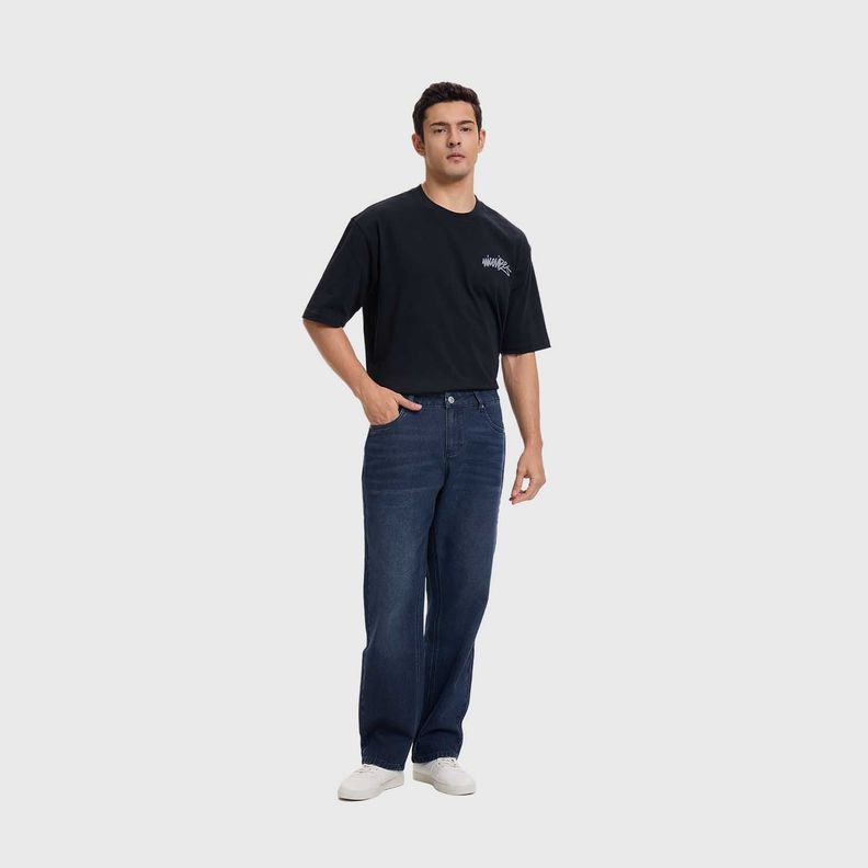 Jeans Hombre Skinny Liso Azul Fashion's Park-3