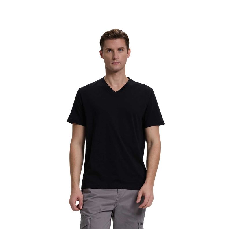 Polera Hombre Casual Básica Negro Fashion's Park-0