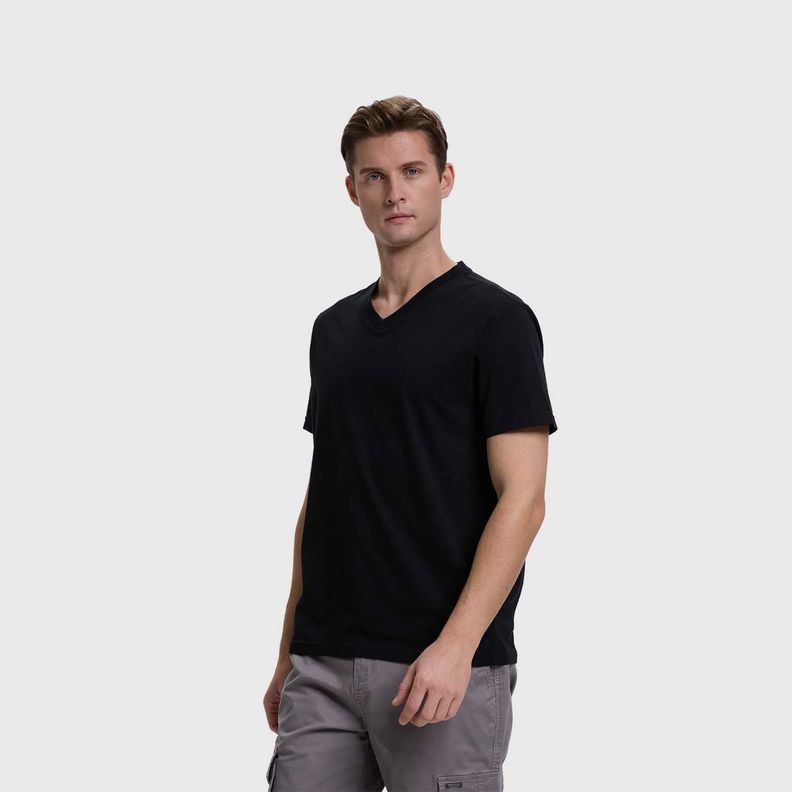 Polera Hombre Casual Básica Negro Fashion's Park-1