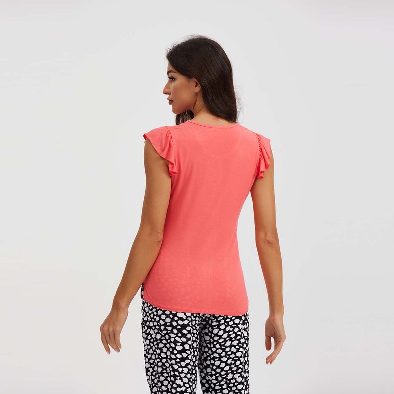 Polera Macramé Coral Mujer-2