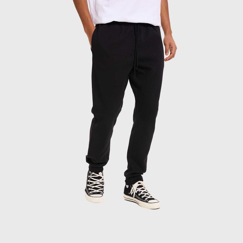 Pantalón Buzo Hombre Jogger Básico Negro I Fashion's Park-1